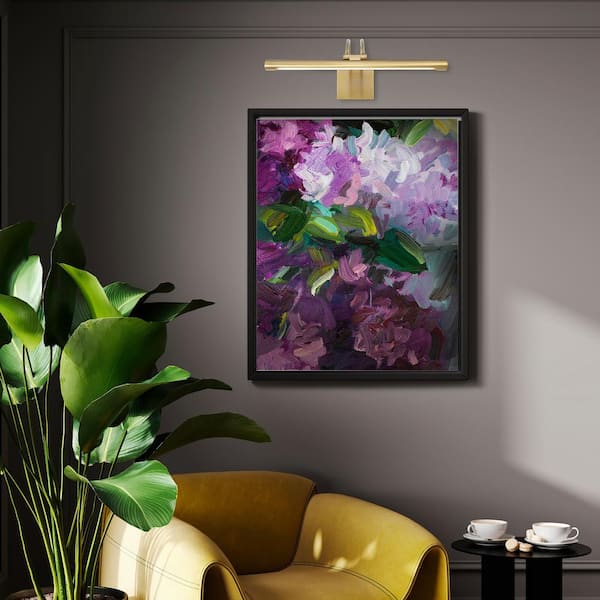 17 in. LED Picture Light, 1000 Lumens, 3000K Warm White, Antique Brass Finish, Hardwired