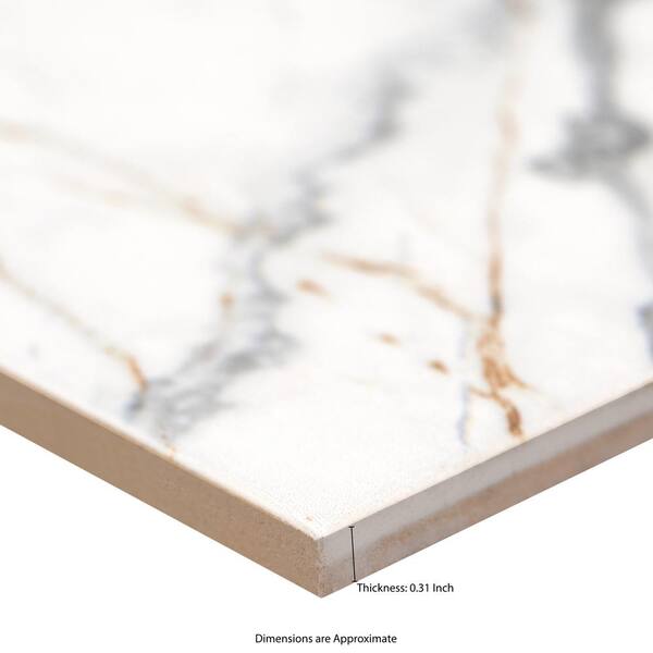 Lockson Mix 4 in. x 16 in. Glossy White Ceramic Wall Tile (17.22 sq. ft./Case)