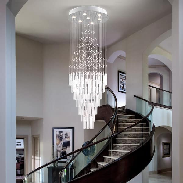 Albany 7-Light Clear Statement Empire Chandelier with Crystal Accents