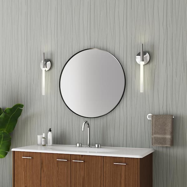 Components 1-Light Polished Chrome LED Wall Sconce