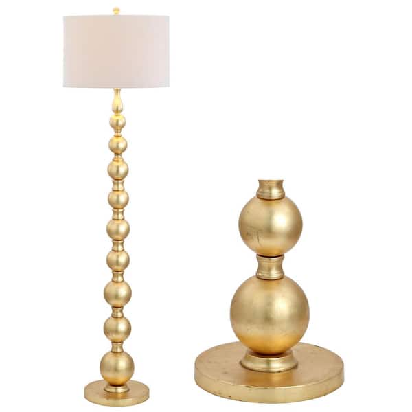 Adriana 62.5 in. Gold Metal LED Floor Lamp