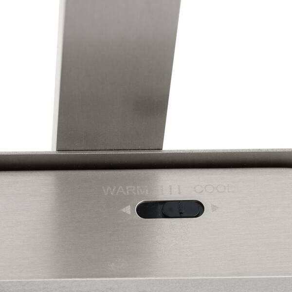 Phase 4 Collection 16 in. 1-Light Brushed Nickel Small Modern Integrated 3CCT Integrated LED Linear Vanity Light