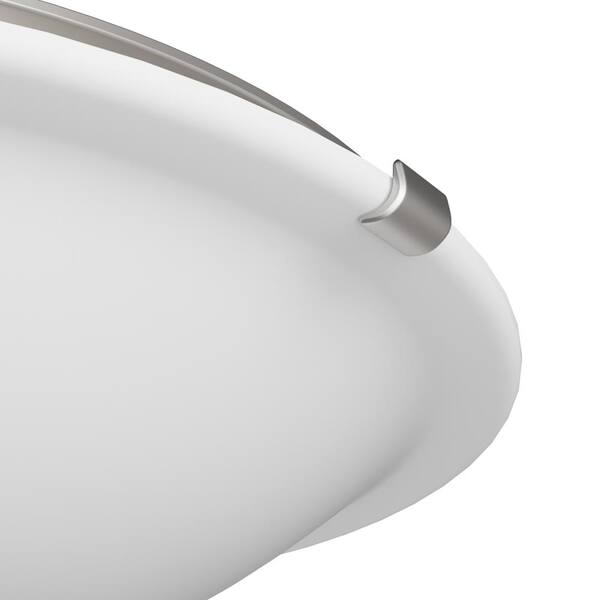 16 in. Dome Collection 24-Watt Brushed Nickel Integrated LED Flush Mount