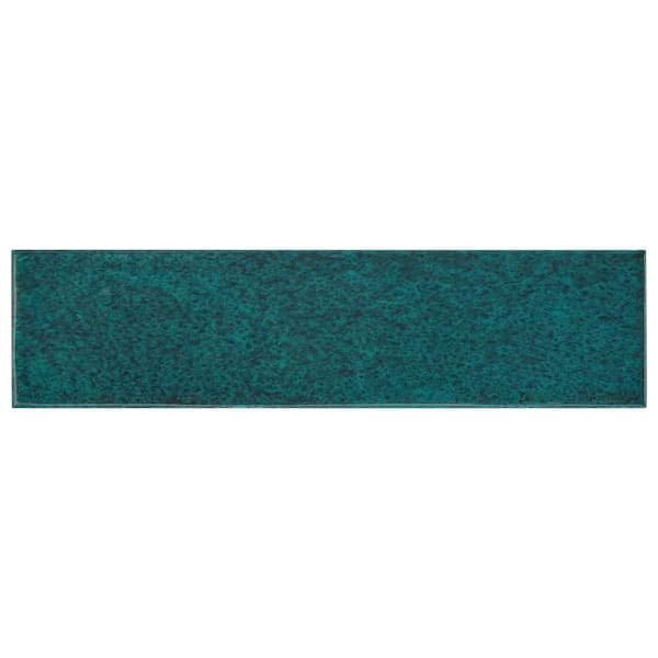 LuxeCraft Arteko Deep Teal 3 in. x 12 in. Glazed Wall Ceramic Tile (12 sq. ft./case)
