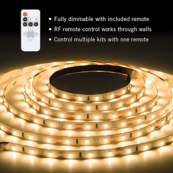 8.2 ft. (2.5 m) RibbonFlex PRO Warm White Tape Light Kit with Remote