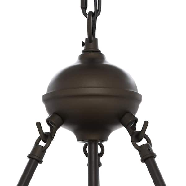 Tiffany 2-Light Baroque Bronze Hanging Pendant Lamp