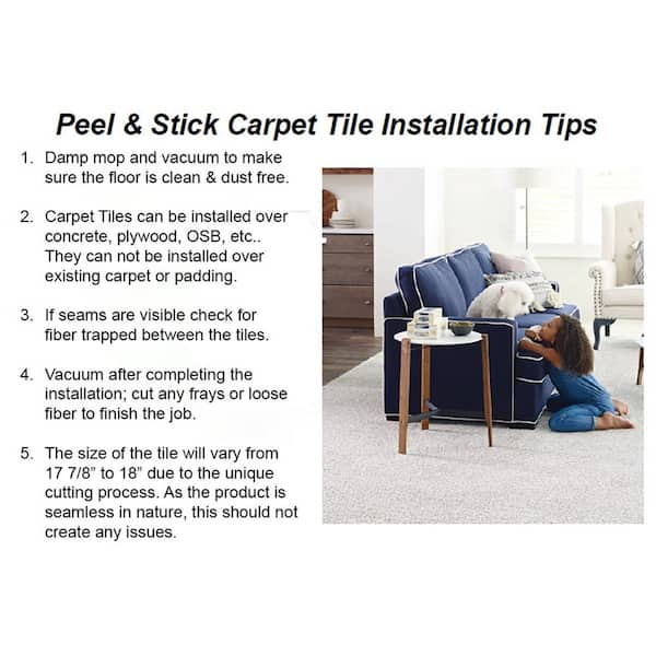 Field Day Brown Residential 18 in. x 18 in. Peel and Stick Carpet Tile (10 Tiles/Case) (22.5 sq. ft.)