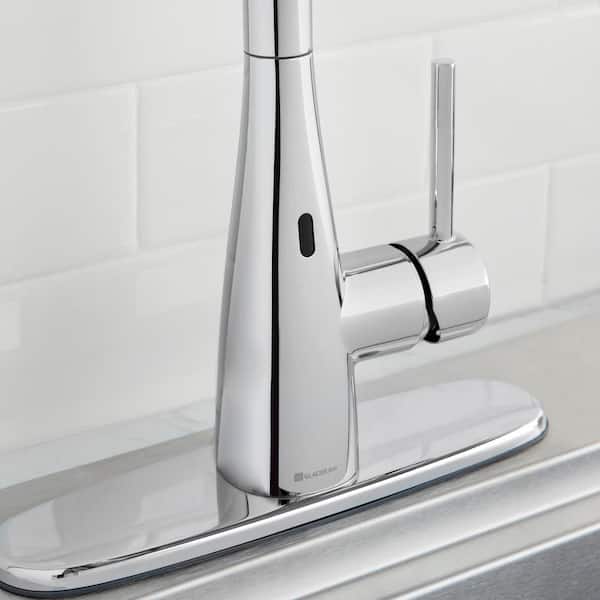 Vazon Touchless Single-Handle Pull-Down Sprayer Kitchen Faucet with TurboSpray in Chrome