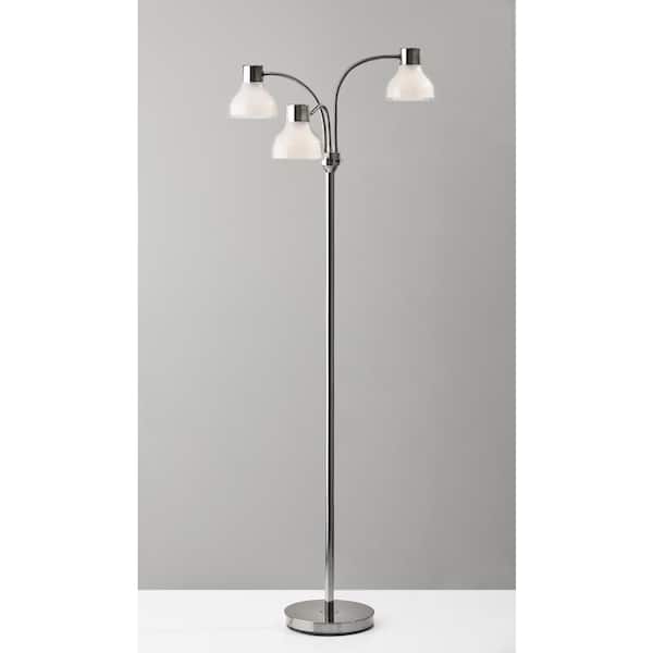 Presley 69 in. Polished Nickel Floor Lamp