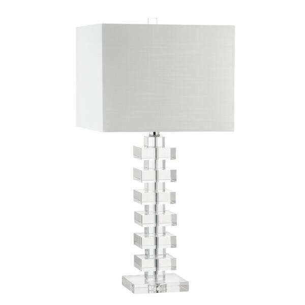 June 28 in. Clear Crystal Table Lamp