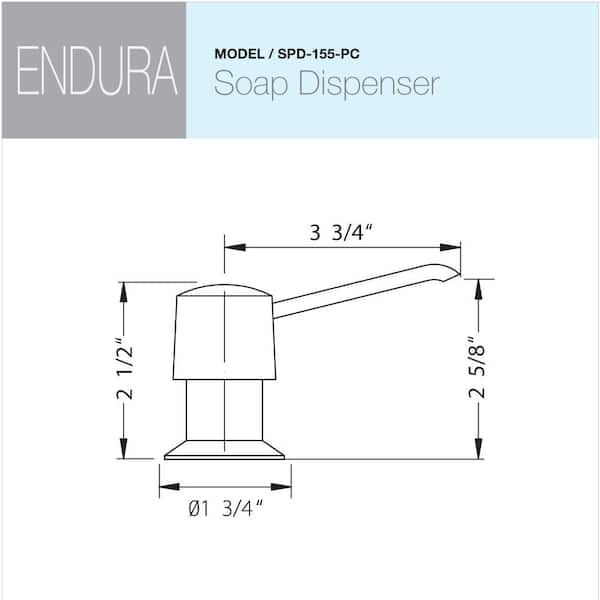 Endura Counter-Mounted Soap Dispenser in Polished Chrome