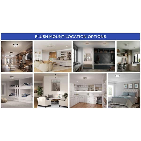 2 ft. Integrated LED Strip Light Semi-Flush Mount