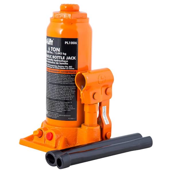 6-Ton Hydraulic Bottle Jack with Pump Handle
