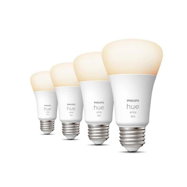 60-Watt Equivalent Soft White A19 Dimmable LED Smart Light Bulb 2700K (4-Pack)