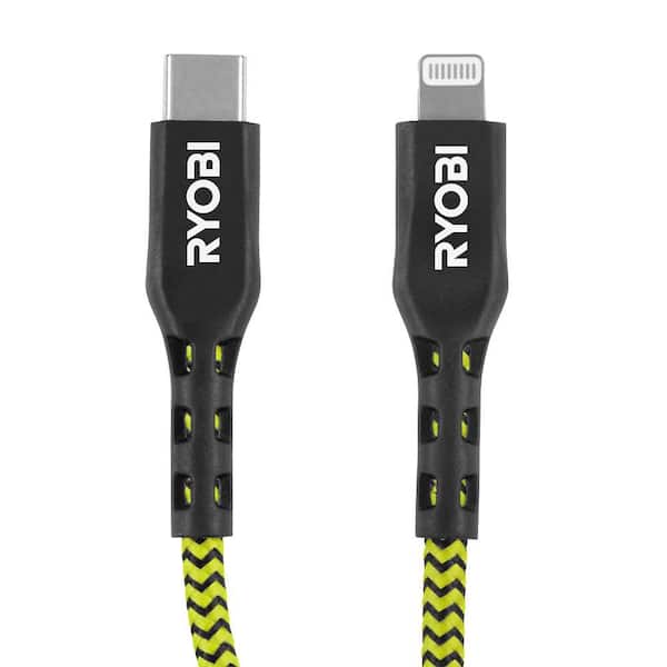 4 ft. and 10 ft. Nylon Lightning USB-C Cables