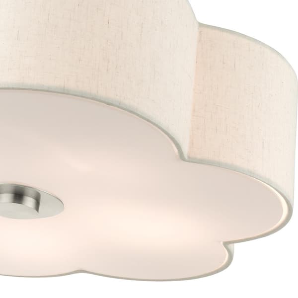 Solstice 5 Light Brushed Nickel Semi Flush Mount