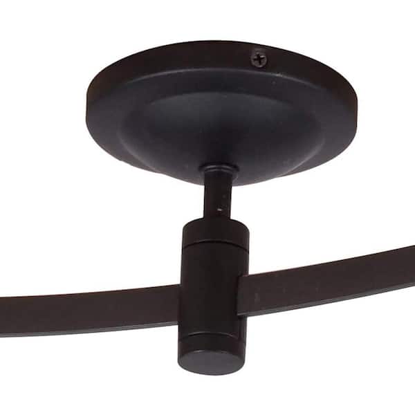 8 ft. 6-Light Oil Rubbed Bronze Integrated LED Flex Track Lighting Kit