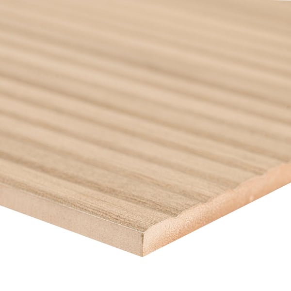 UrbanSlat Natural 16 in. x 48 in. Matte Ceramic Wall Tile (15.51 sq. ft./Case)