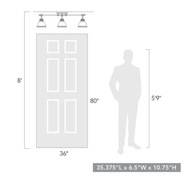 Duncan Collection 3-Light Black Semi-Flush Mount with Matte Black Shade