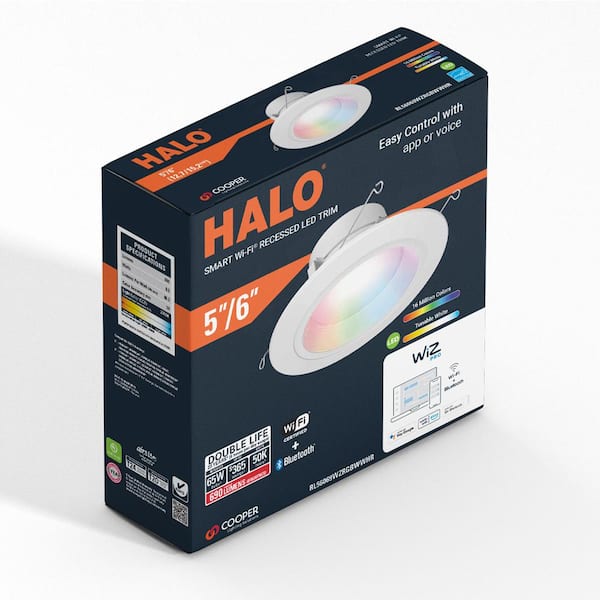 Color and Tunable White 65W Equivalent 5/6 inch Integrated LED Dimmable Smart Wi-Fi Wiz Connected Remodel Downlight Kit