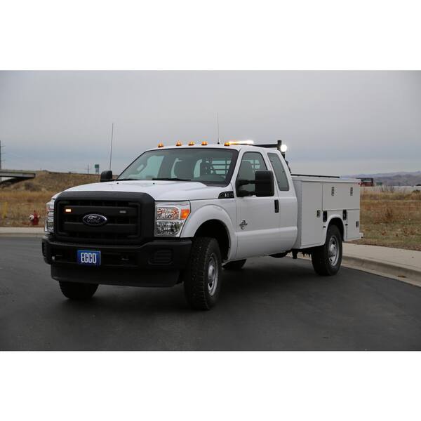 SAE Class 1 Clear Lens LED Minibar with Amber/Clear LEDs Permanent Mount