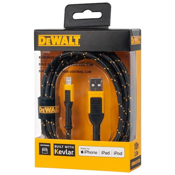 DW Reinforced Braided Cable for Lightning 10 ft.