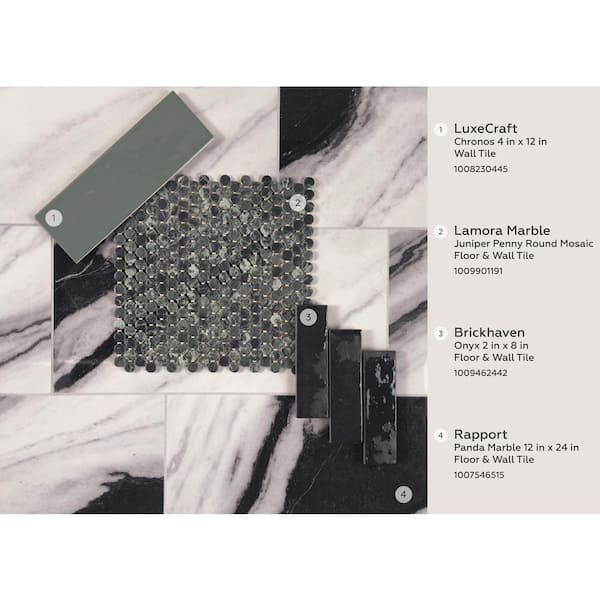 LuxeCraft Chronos 4-1/4 in. x 12-7/8 in. Glazed Ceramic Undulated Wall Tile (10.64 sq. ft./Case)