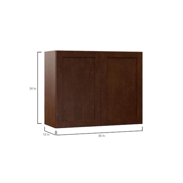 Designer Series Soleste Assembled 30x24x12 in. Wall Kitchen Cabinet in Spice