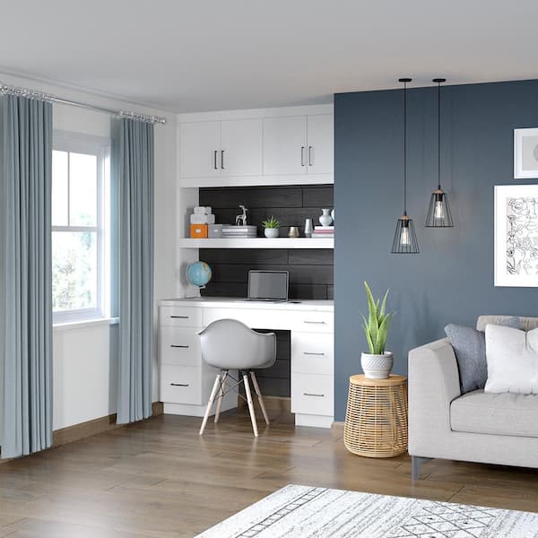 Designer Series Edgeley Assembled 18x34.5x21 in. Bathroom Vanity Drawer Base Cabinet in White