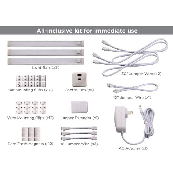 12 in. Bars Kit, Natural Daylight 3-Bar