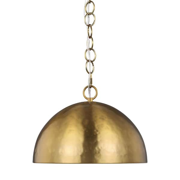 Whare 1-Light Burnished Brass Medium Pendant