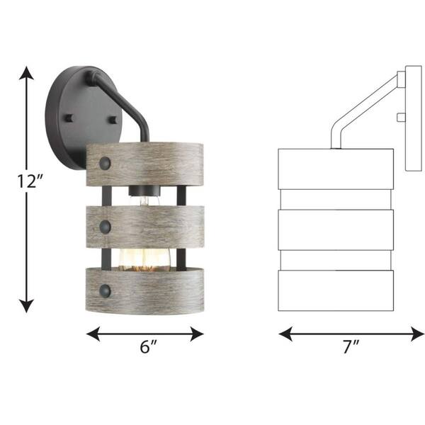Gulliver 1-Light Graphite Bath Light