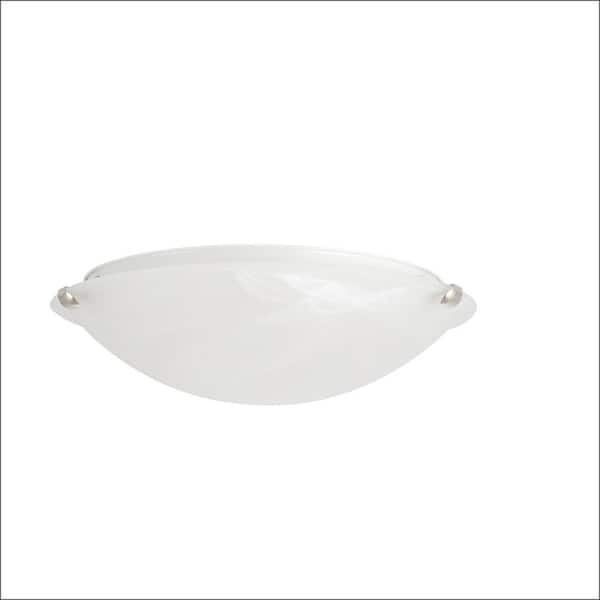 Chalene 15 in. 1-Light Pewter Clip Integrated LED Flush Mount