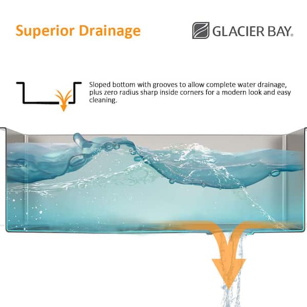 33 in. Drop-in/Undermount Single Bowl 18-Gauge Stainless Steel Sink