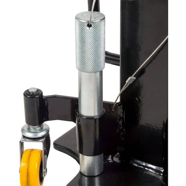 22-Ton Heavy-Duty Jack Stands with Pin Style Stand Welded Steel and 4-Casters