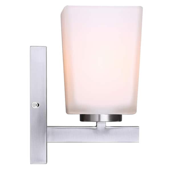 Hartley 1-Light Brushed Nickel Sconce