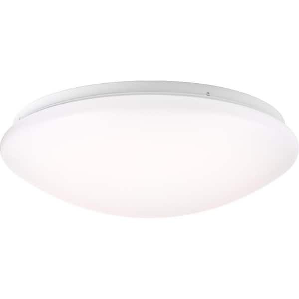 Drums and Clouds Collection 22.5-Watt White Integrated LED Flush Mount