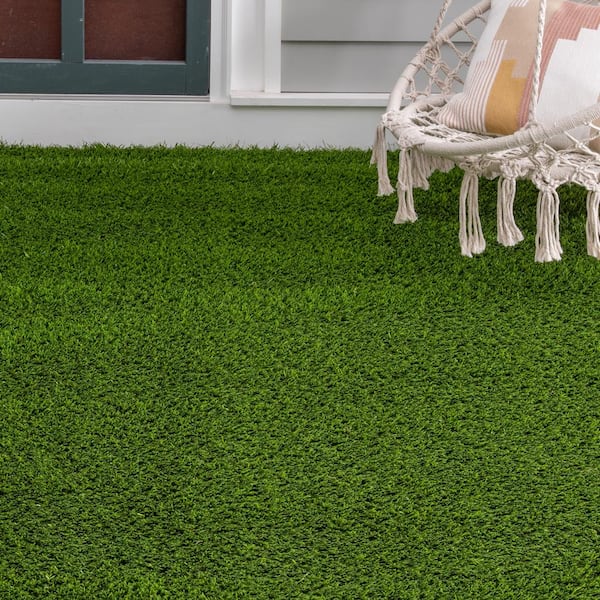 62 oz. 15 ft. Wide x Cut to Length Light Field Clover Artificial Grass