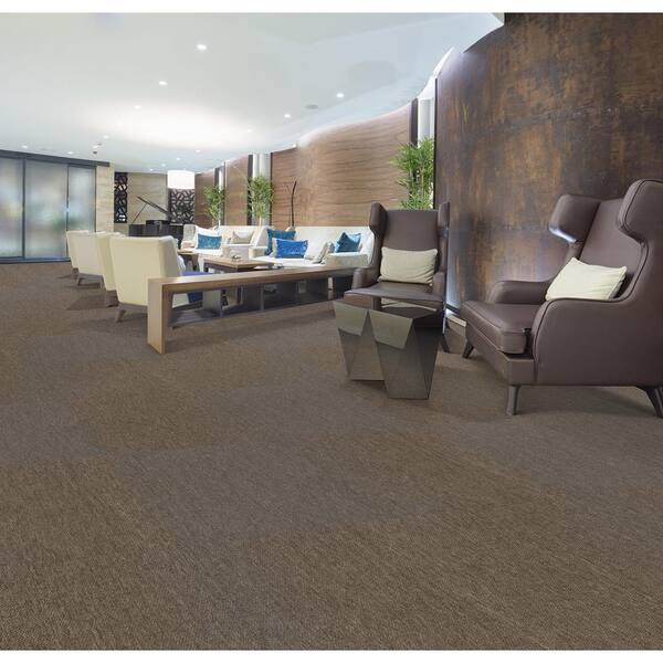 Hosley Mack Residential/Commercial 24 in. x 24 in. Glue-Down Carpet Tile (18 Tiles/Case) (72 sq. ft.)