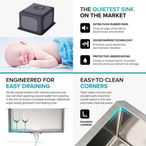 Standart PRO 16 Gauge Stainless Steel 13 in. Undermount Bar Sink