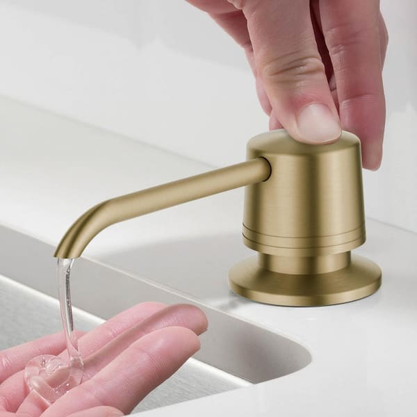 Kitchen Soap Dispenser in Brushed Gold