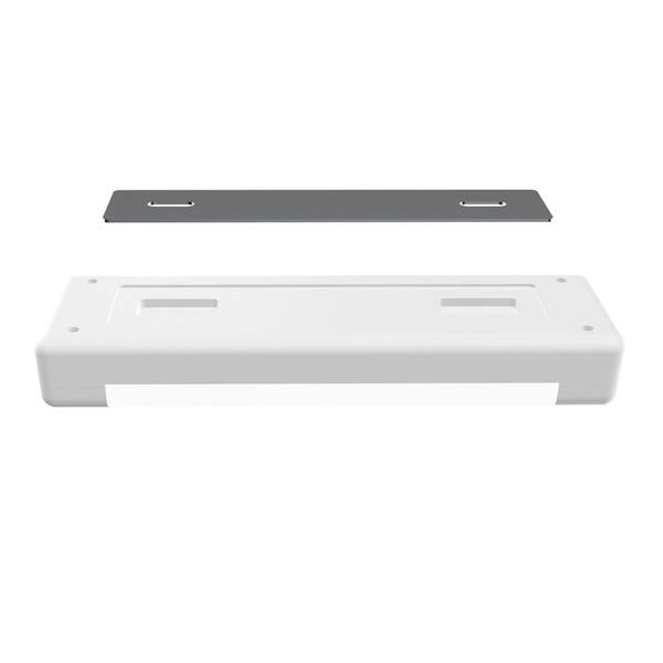 7.5 in. Battery Operated LED White Rechargeable 4000K Cool White Under Cabinet Light (4-Pack)