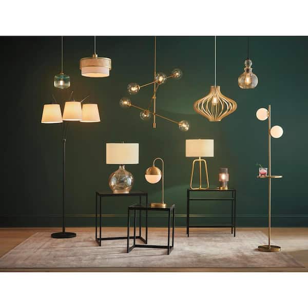 Kalani 6-Light Gold Sputnik Chandelier with Clear Glass Shades