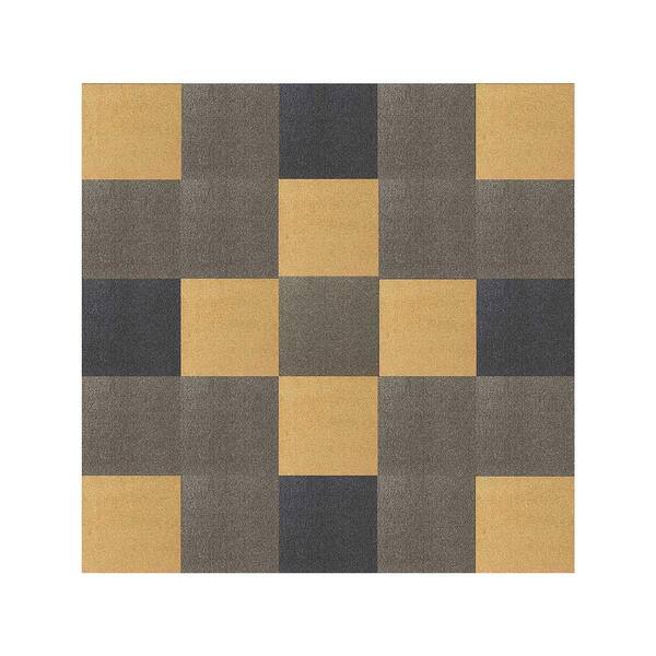 DIP Gold Residential/Commercial 19.7 in. x 19.7 Loose Lay Carpet Tile 4 (Tiles/Case) 10.7 sq. ft.
