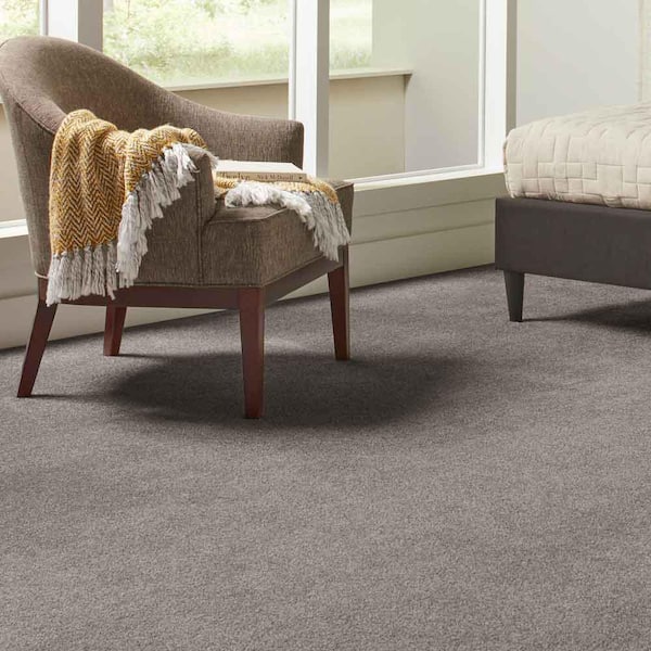 Phenomenal II  - Tradewind - Gray 62.7 oz. Triexta Texture Installed Carpet