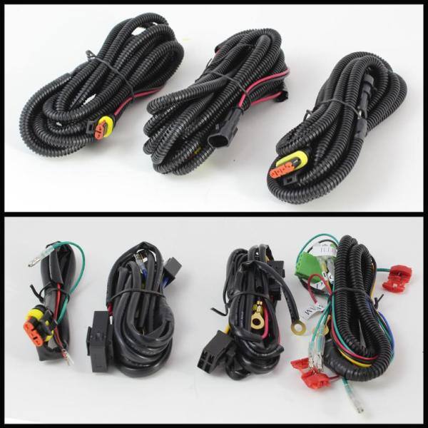 Toyota FJ Cruiser 07-14 Fog Lights With LED Daytime Running Lights W/Switch - Black