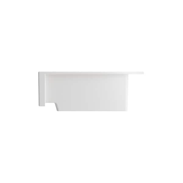 Farmhouse Apron-Front Fireclay 34 in. 3-Hole Double Bowl Kitchen Sink in White with Bottom Grid