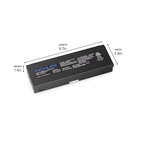 Textured Black 6TD 24V 96W Direct Wire Dimmable Power Supply Transformer