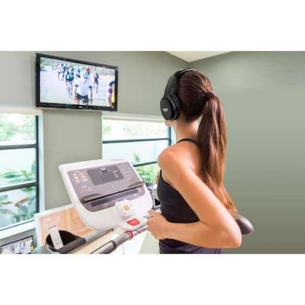 Wireless TV Headphones in Black