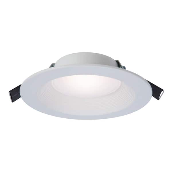 RL Series 6 in. Adjustable CCT Canless IC Rated Dimmable Indoor, Outdoor Integrated LED Recessed Light Kit (4-Pack)